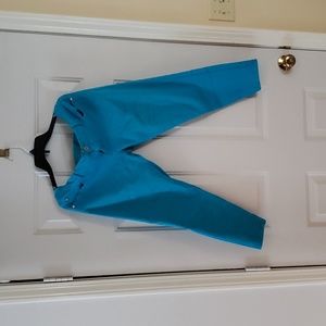 Celebrity pink bright blue pants